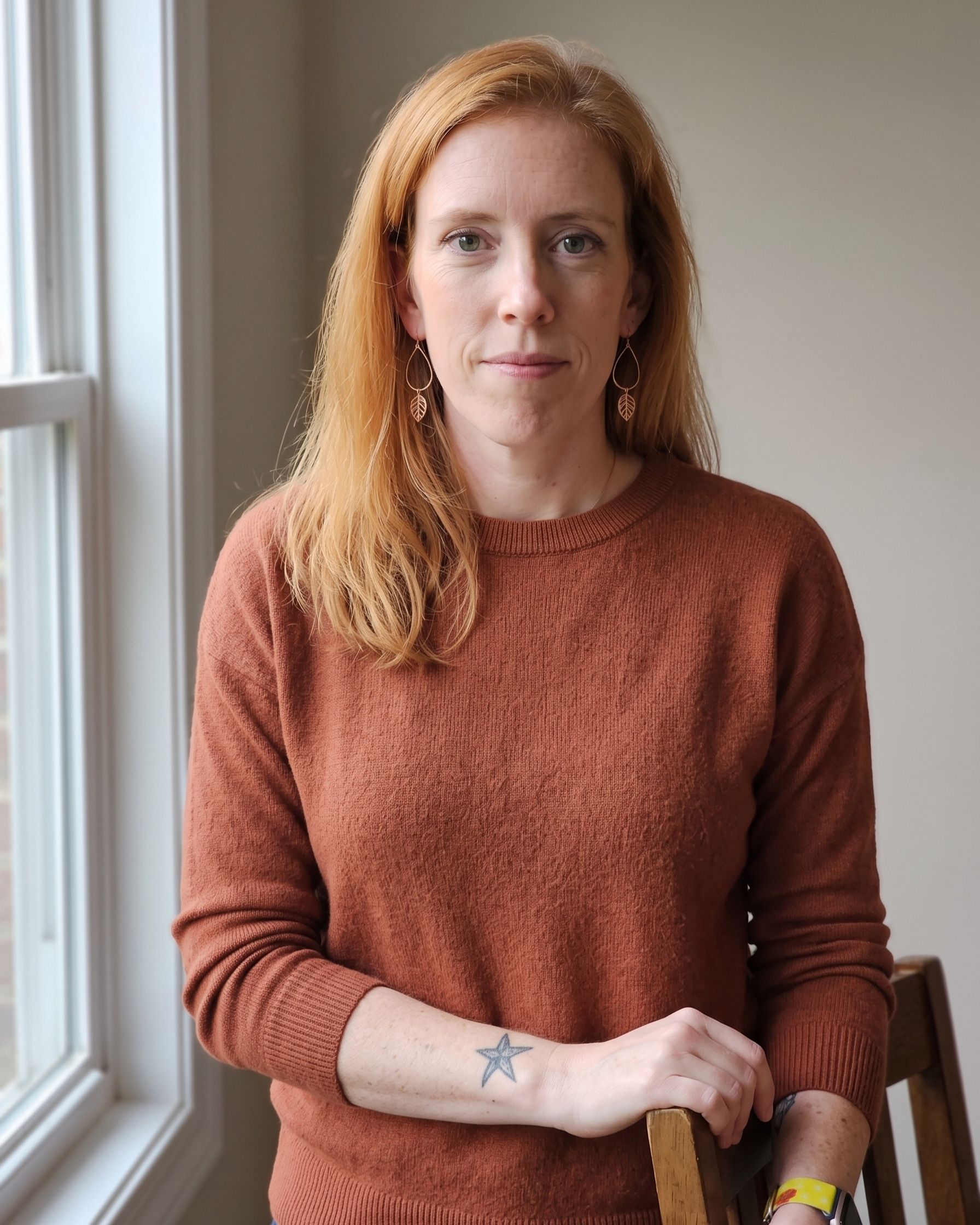 Holly O'Brien, founder of Lady Hao, standing outdoors in soft natural light